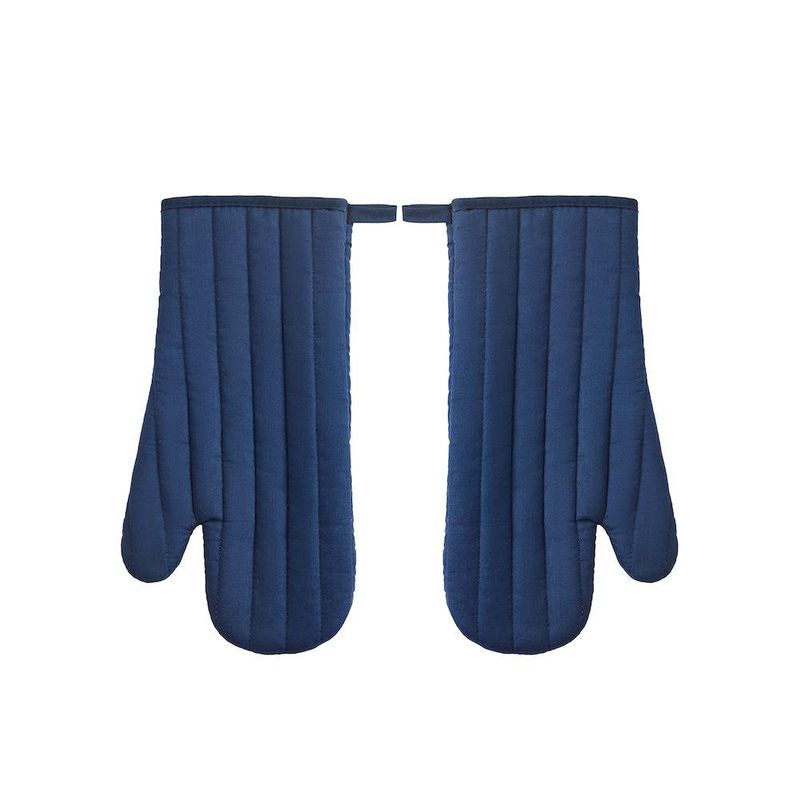 Set de Guantes, Toalla y Agarrados de Cocina Azul
