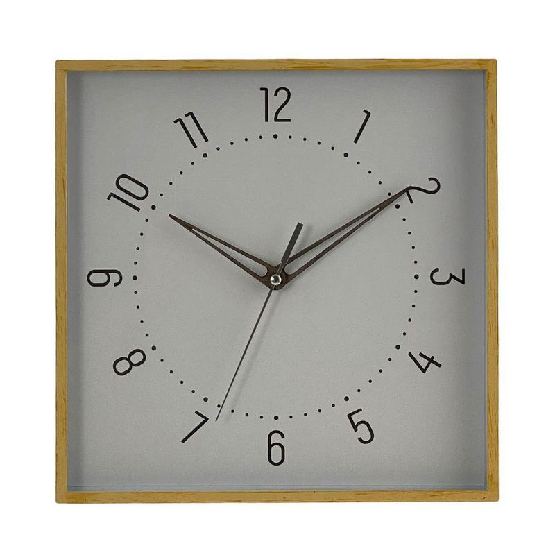 Reloj de Pared Cuadrado Decorativo 28.4x4x28.4 Cm