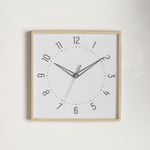 Reloj de Pared Cuadrado Decorativo 28.4x4x28.4 Cm