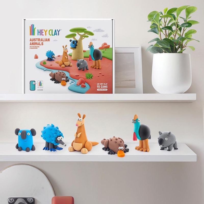 Set de 15 Latas de Arcilla Animales