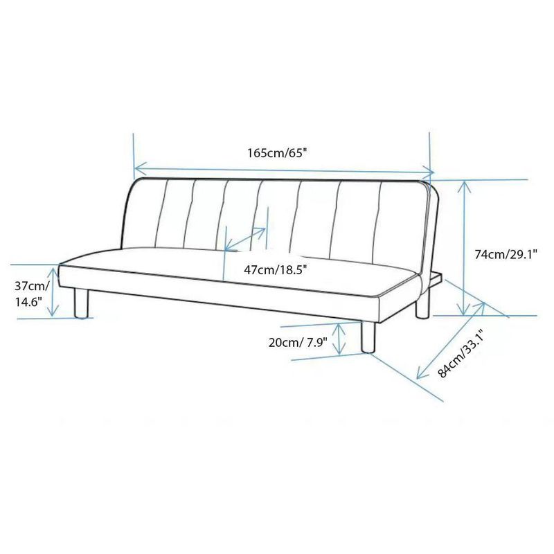 Sofá Cama Finley de 165X84X74 Cm - Varios Colores