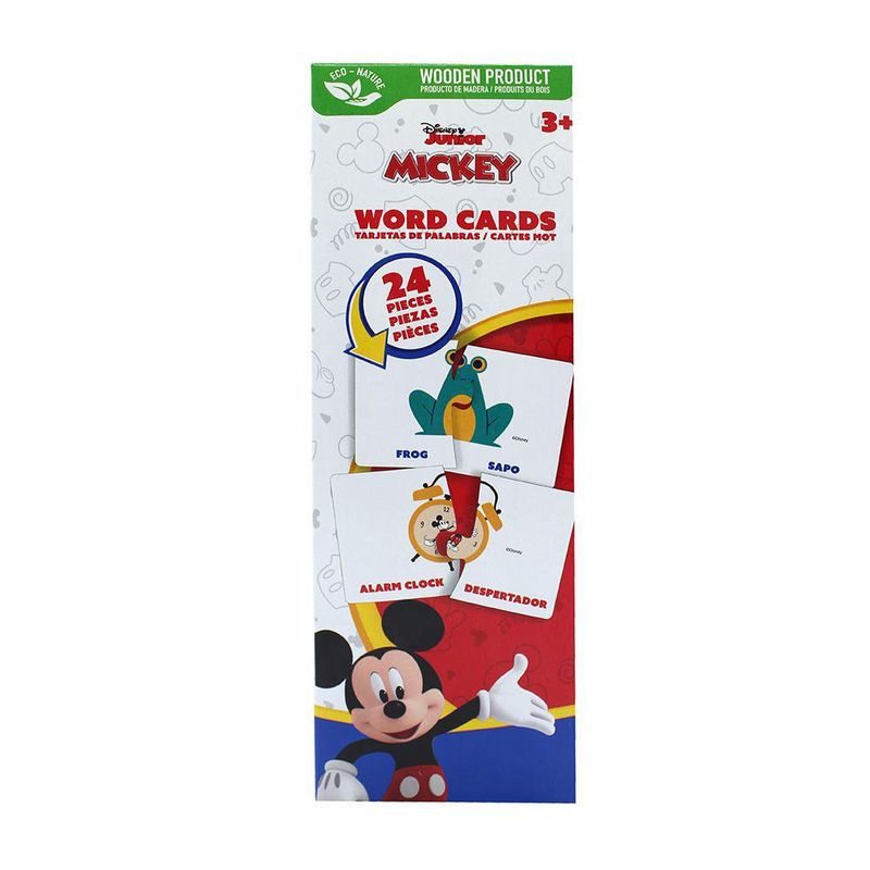 Tarjetas de Palabras de Madera Mickey 24 Pzas