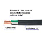 Cable TSJ Uso Extra Rudo Venta por Metro 3 X 14 AWG