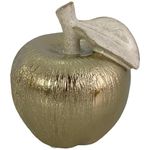 Figura Decorativa Manzana Dorada