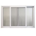 Ventana PVC S60 Corrediza con Cedazo 100x100 Cm