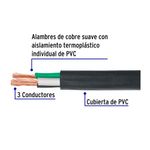 Cable TSJ Uso Extra Rudo Venta por Metro 3 X 10 AWG