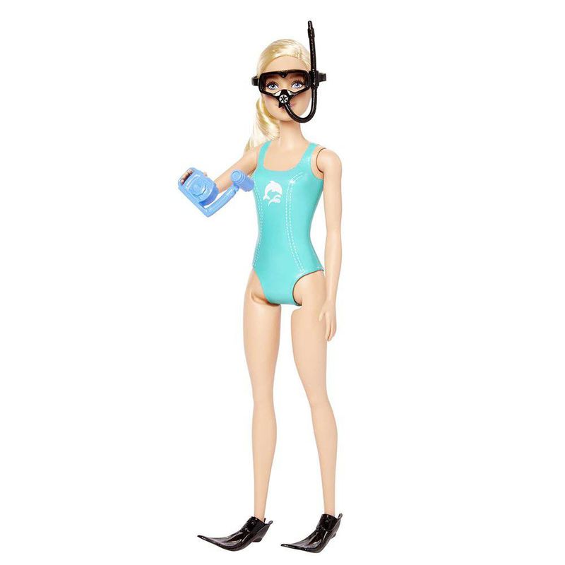 Muñeca Barbie Bióloga Marina con Laboratorio Móvil