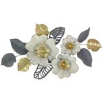 Placa de Pared con Flores