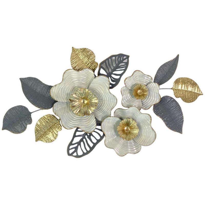 Placa de Pared con Flores