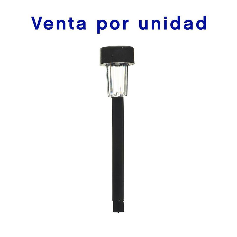Estaca Solar Led Negra 14 Plg