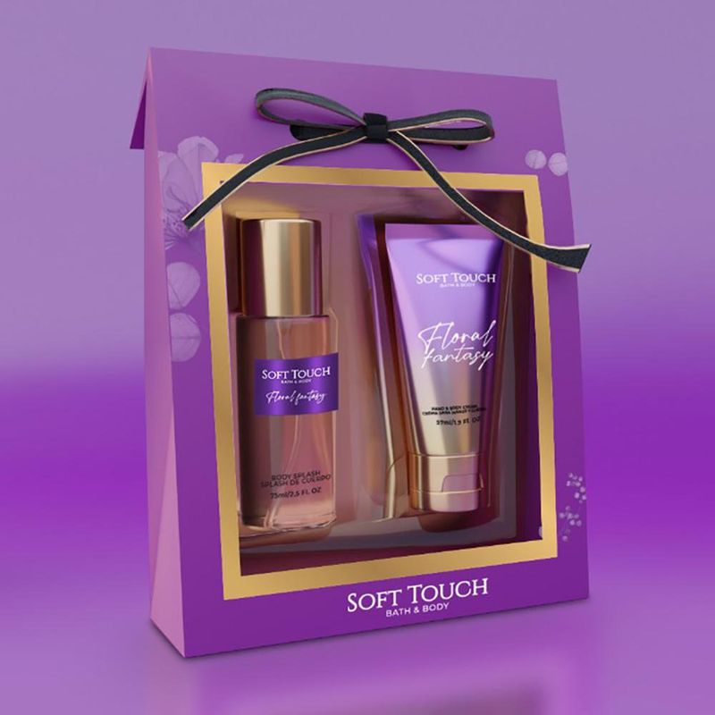 Kit de Crema y Splash Floral Fantasy - Soft Touch