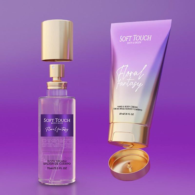 Kit de Crema y Splash Floral Fantasy - Soft Touch