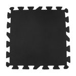 Piso Antishock  49 X 49 Cm Entrelazable Negro - Reciavan