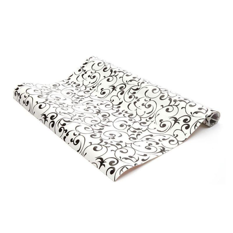 Papel Contact Decorativo Espirales Negros