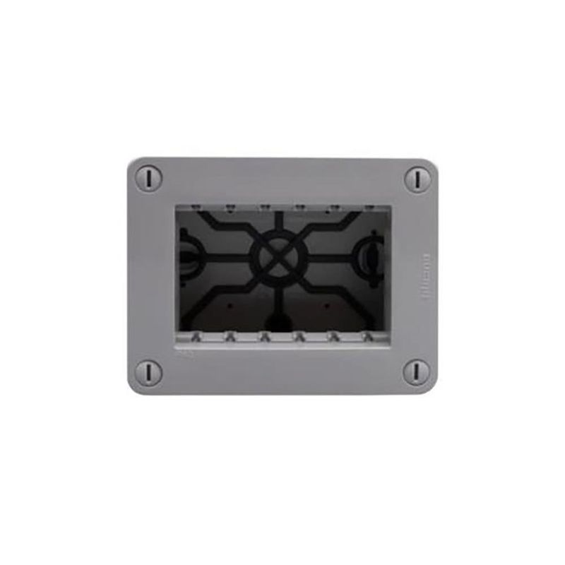 Caja 3 Módulos IP40 Gris Matix Go