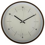 Reloj de Pared con Marco Color Madera Estilo Minimalista