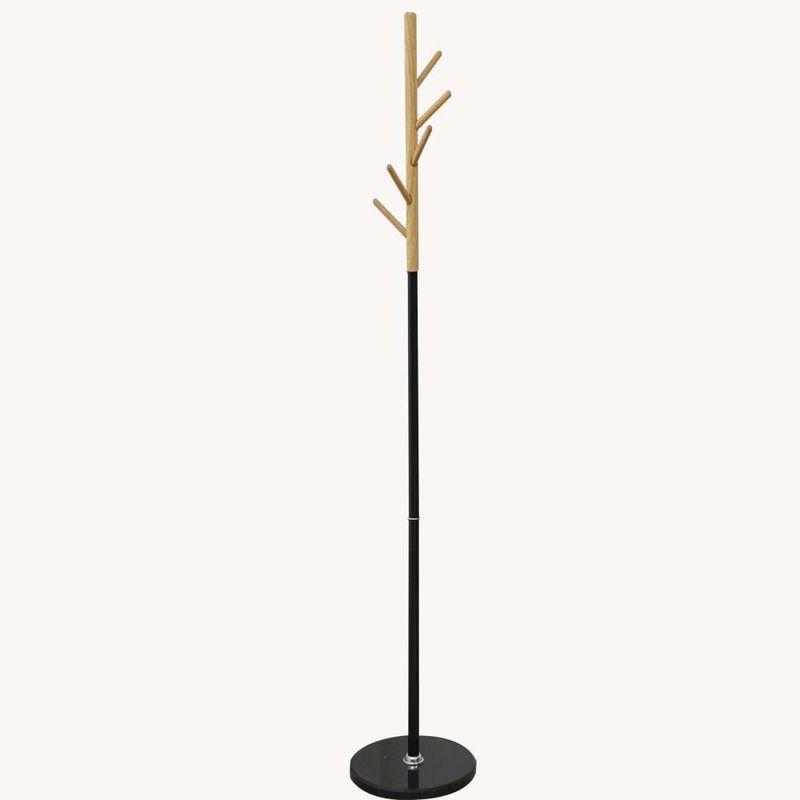 Perchero Negro Tuto Negro 37x37x170 Cm - Zmobili