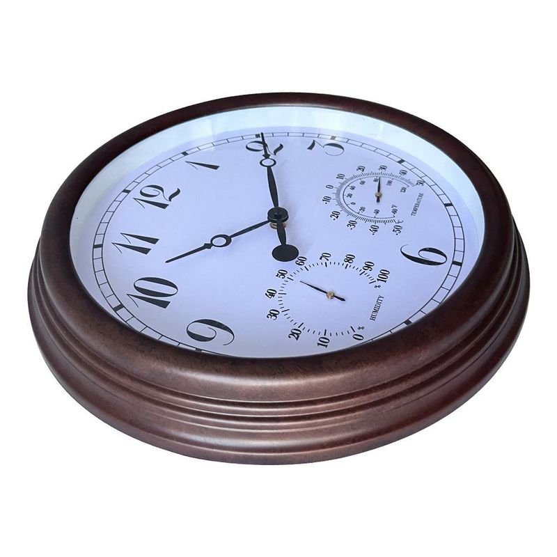 Reloj de Pared con Termómetro e Higrómetro