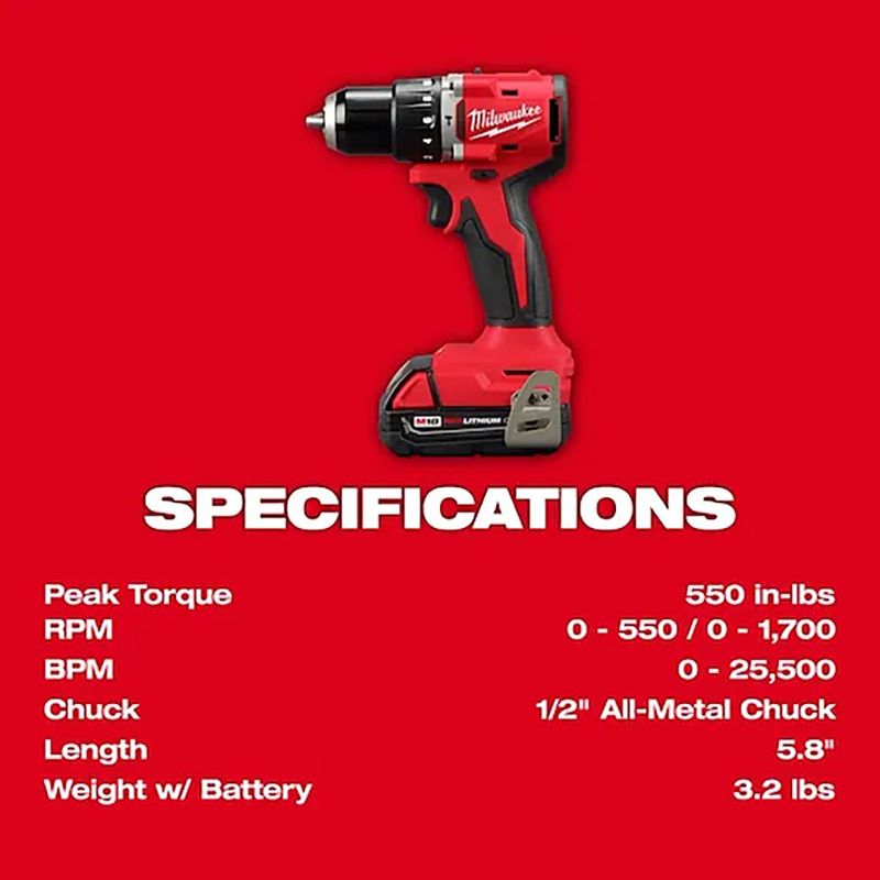 Rotomartillo Inalámbrico con Baterías y Cargador 1/2 Plg