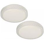 Set de 2 Plafones LED para Techo Blancos