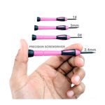 Set de Herramientas de Uso doméstico con Estuche Rosa de 39 Pzas