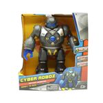Juguete de Robot Cyber con Luz y Sonido Gris 9 Plg