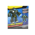 Juguete de Robot Cyber con Luz y Sonido Gris 9 Plg