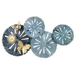 Placa de Pared con Mariposas de 87x5.7x52.1 Cm