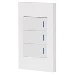 Interruptor Sencillo Triple Negro 1 Pza - Volteck