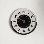Reloj de Pared Decorativo Moderno Beige y Negro 30.5x4.5x30.5 Cm