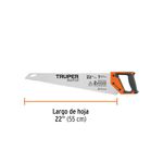 Serrucho Rapid 22 Plg , 7 Dientes por Pulgada, Mango Comfort Grip