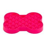 Plato Rosado en Forma de Hueso - Lickimat
