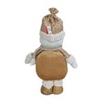 Muñeco de Frosty Parado Dorado y Blanco 40 Cm