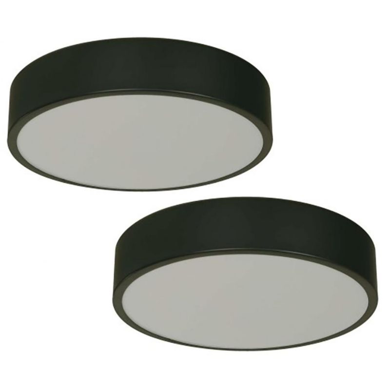 Set de 2 Plafones Modernos Negro
