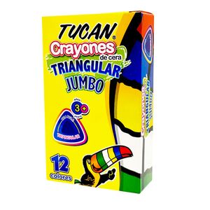 Crayones de Cera Jumbo Triangular 12 Colores
