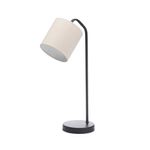 Lámpara de Mesa Moderna Negra 1 Luz