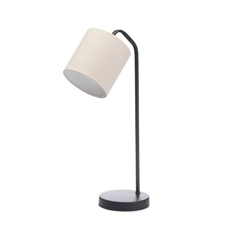 Lámpara de Mesa Moderna Negra 1 Luz