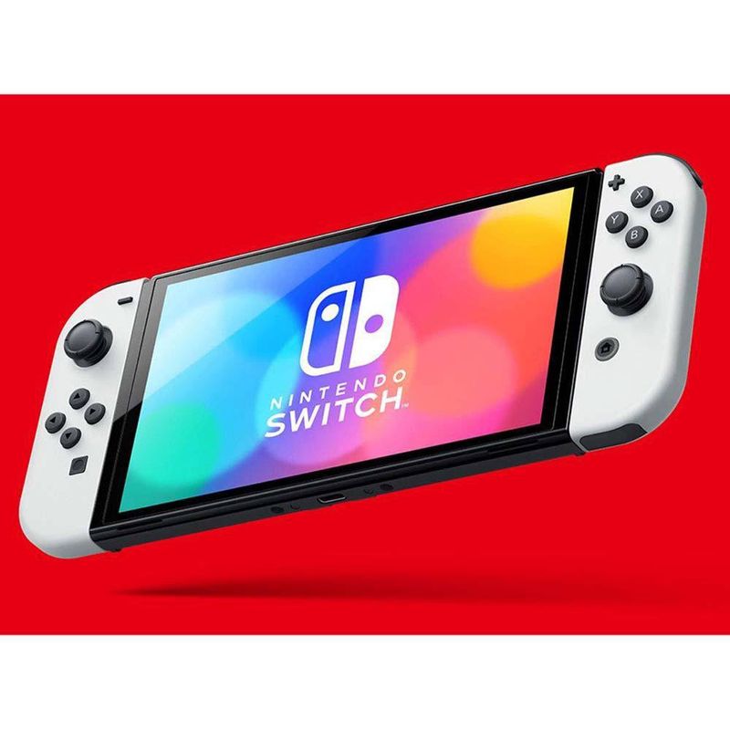 Consola Nintendo Switch OLED Blanca Con Mario Kart 8 Deluxe