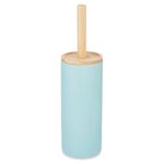 Cepillo para Sanitario con Base de Bambú  Celeste
