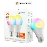 Foco LED Inteligente Wi-Fi RGB 800 Lúmenes 2 Pzas