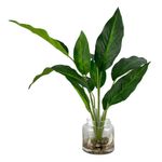Planta Verde Decorativa con Pote