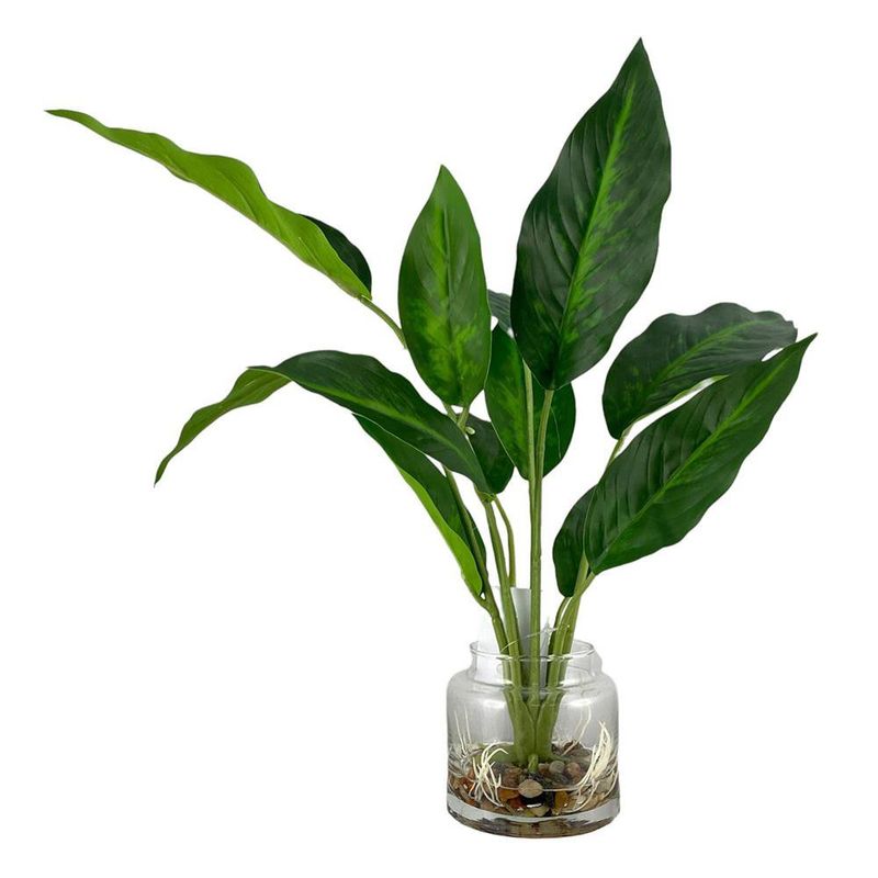 Planta Verde Decorativa con Pote