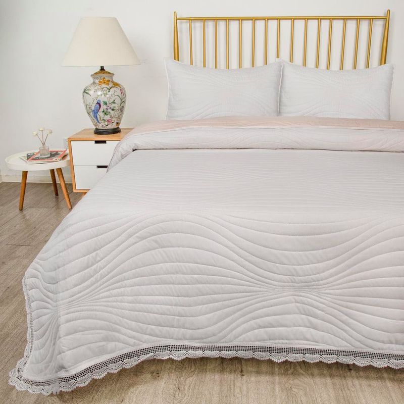 Set de Cubrecama Rosado King