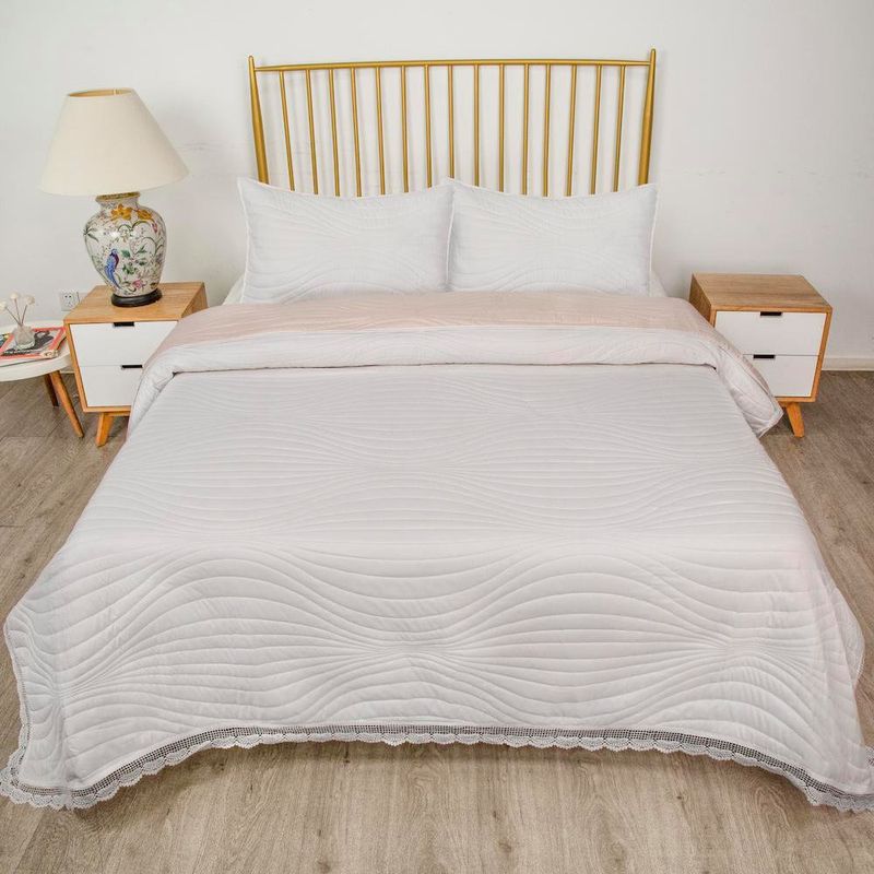 Set de Cubrecama Rosado King