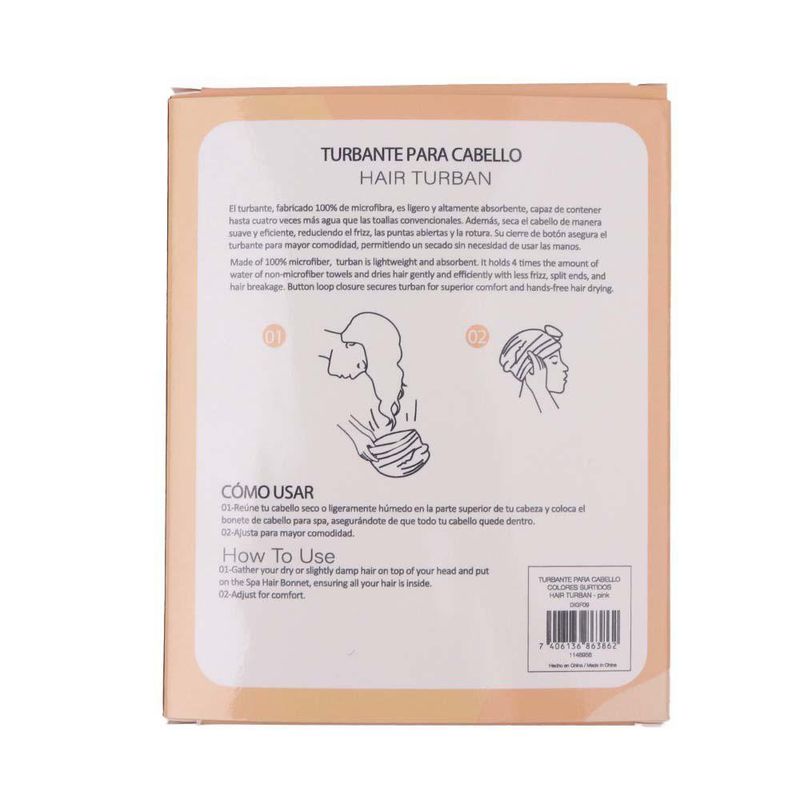 Turbante para Cabello Colores Surtidos