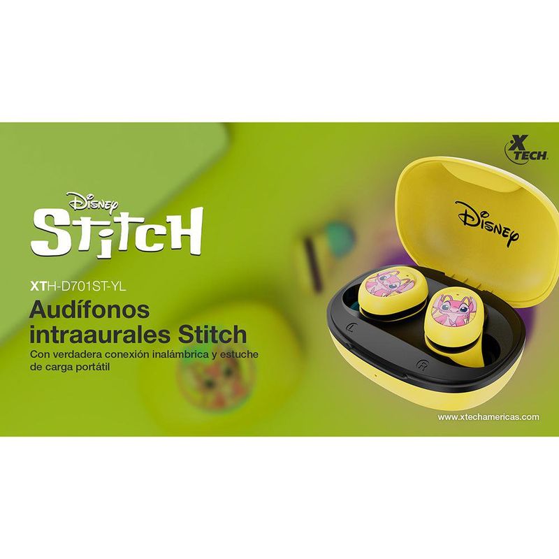 Audífonos Intraaurales Inalámbricos TWS Edición Stitch - Varios Colores