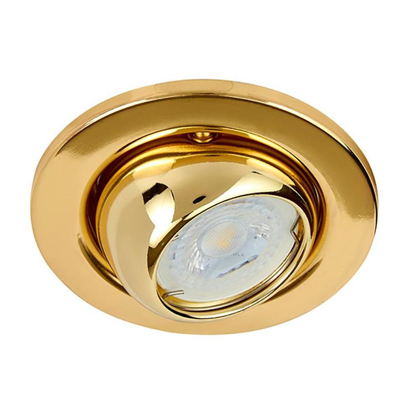 Ojo de Buey Caja Octagonal Oro + MR16 LED
