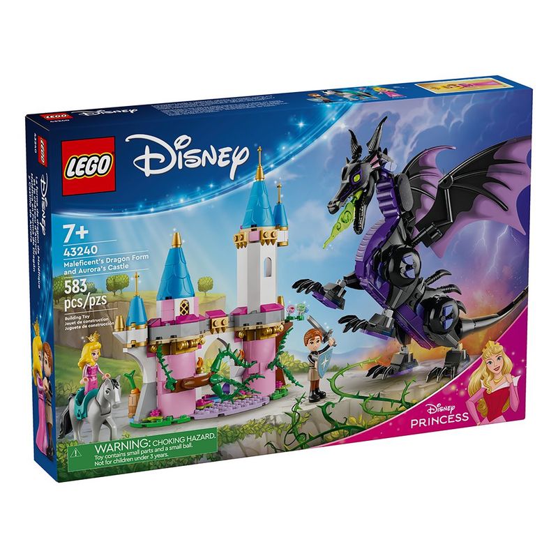 Set Lego Disney Castillo y Dragón de Maléfica de 583 Pzas