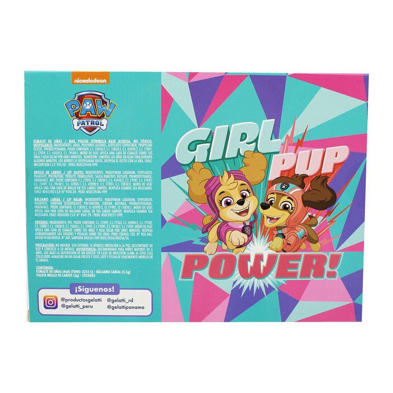 Set Juego de Belleza Paw Patrol 4 Pzas