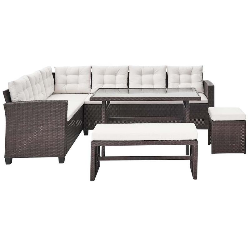 Set Esquinero de Sofá para Jardín Ontario